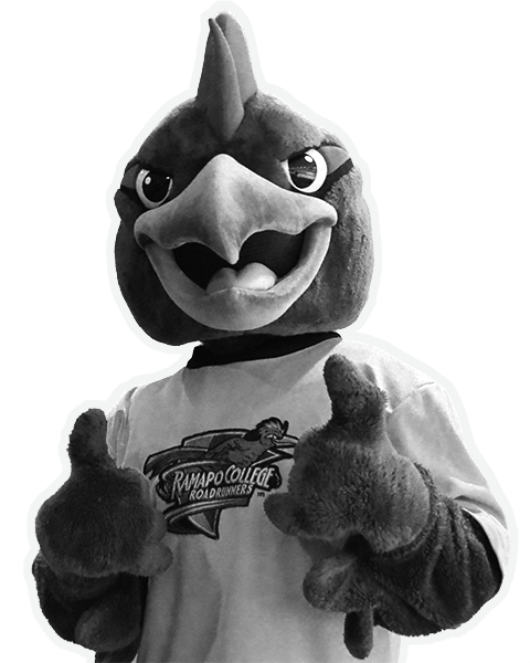 Ramapo College's roadrunner school mascot