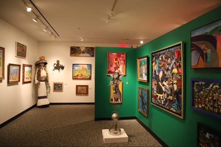 Gallery displaying World-renowned collections of Haitian and related self-taught and folk arts