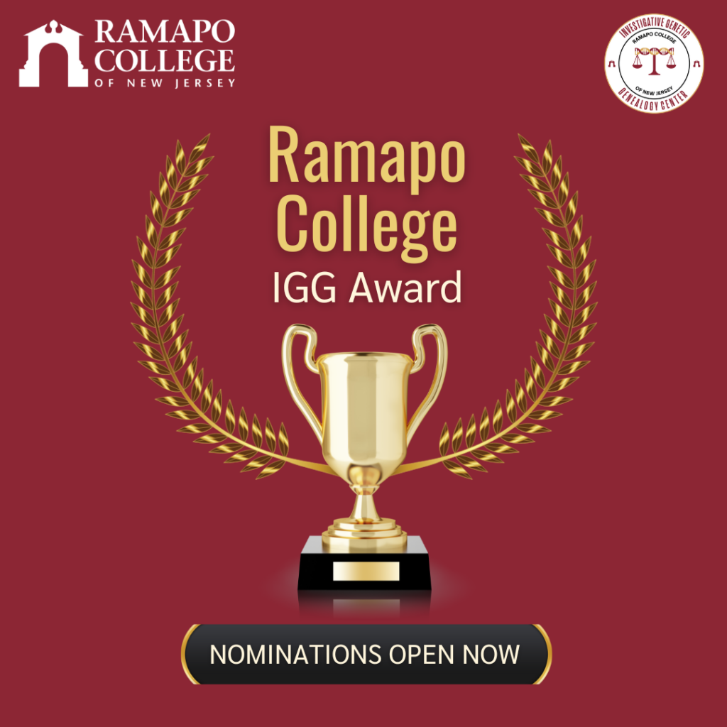 The Ramapo College Investigative Genetic Genealogy Award ...