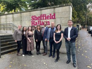 UK IGG practitioners with staff members from Sheffield Hallam University and Ramapo College IGG Center, October 2024.