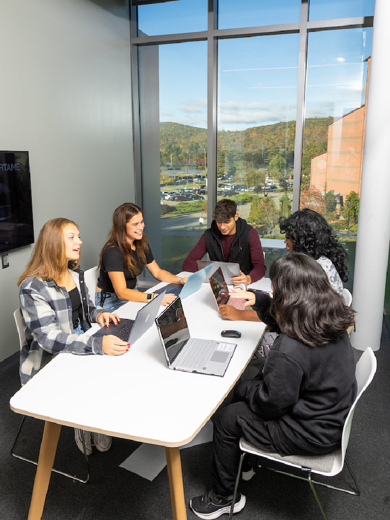 Students in the Learning commons