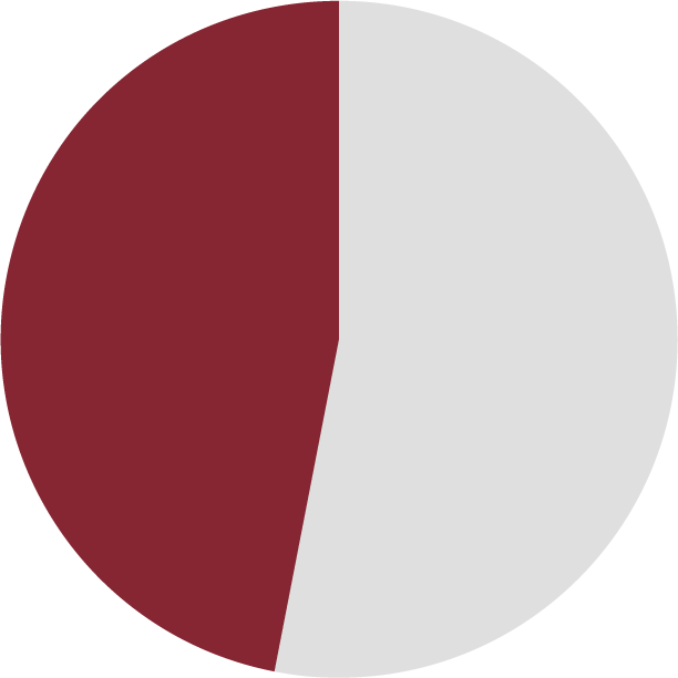 Pie chart highlighting 46.9%