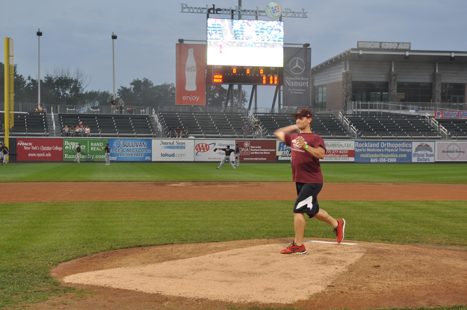 Rockland Boulders Professional Canadian American League Baseball Game 