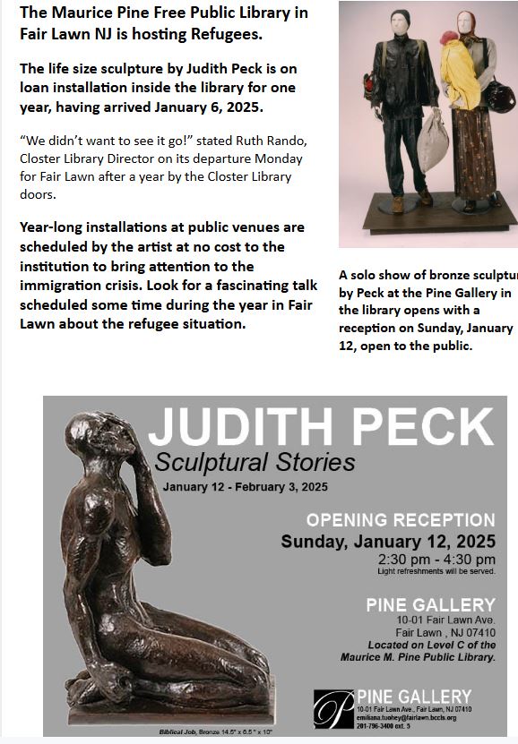 Judith Peck: Sculptural Stories January 12-February 3